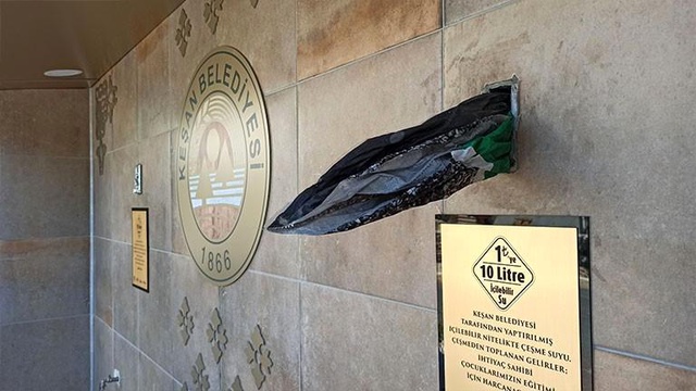 Öğrencilere burs sağlayacak çeşmeyi hırsızlar tahrip etti