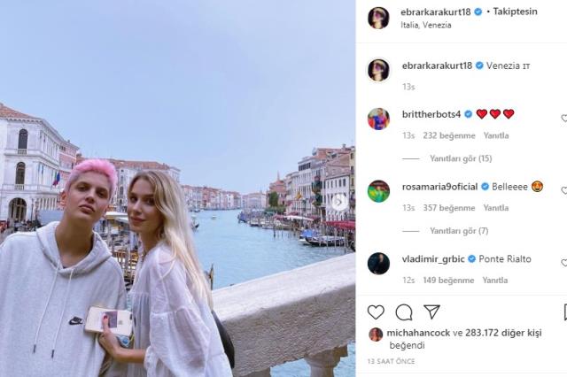 İtalya'ya transfer olan Ebrar Karakurt, kız arkadaşıyla ilk kez fotoğraf paylaştı