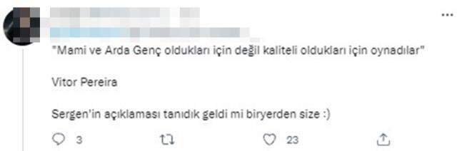 Sergen Yalçın, Vitor Pereira'nın toplantısından kopya mı çekti? Aynı sözleri kullanınca sosyal medya karıştı Sergen Yalçın, Vitor Pereira'nın toplantısından kopya mı çekti? Aynı sözleri kullanınca sosyal medya karıştı