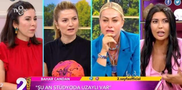 Bahar Candan'dan canlı yayında ağızları açık bırakan sözler: Ben 7. boyuttayım, stüdyoda uzaylı var