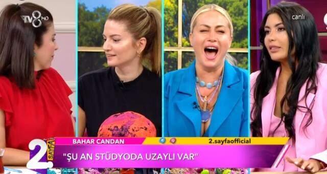 Bahar Candan'dan canlı yayında ağızları açık bırakan sözler: Ben 7. boyuttayım, stüdyoda uzaylı var