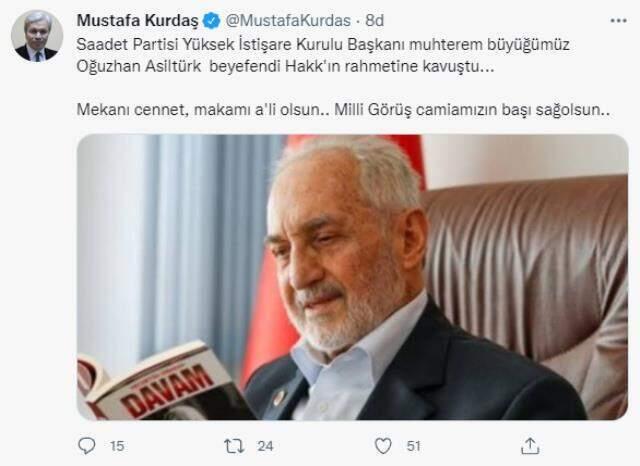 Son Dakika! Saadet Partisi Yüksek İstişare Kurulu Başkanı Oğuzhan Asiltürk hayatını kaybetti