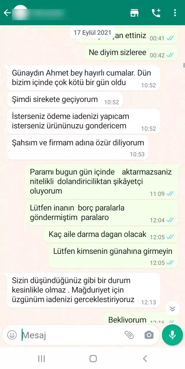 İnternetten 180 bin liralık mal sipariş etti, ne mal geldi ne de parası iade edildi