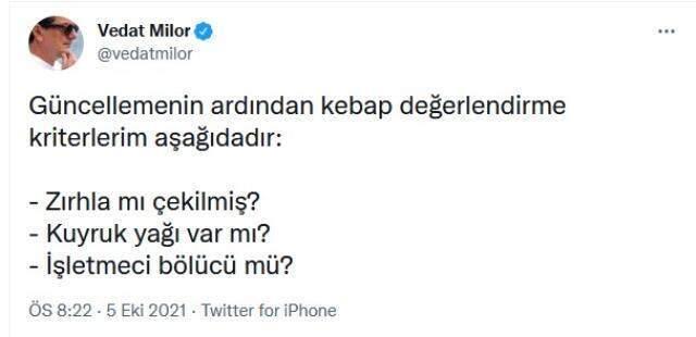 'Bölücü kebapçılar' tartışması büyüyor! Vedat Milor'un imalı paylaşımına MHP'den jet yanıt