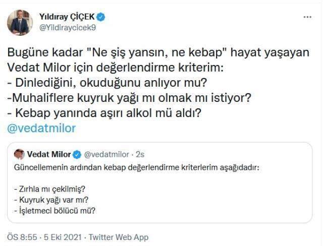 'Bölücü kebapçılar' tartışması büyüyor! Vedat Milor'un imalı paylaşımına MHP'den jet yanıt