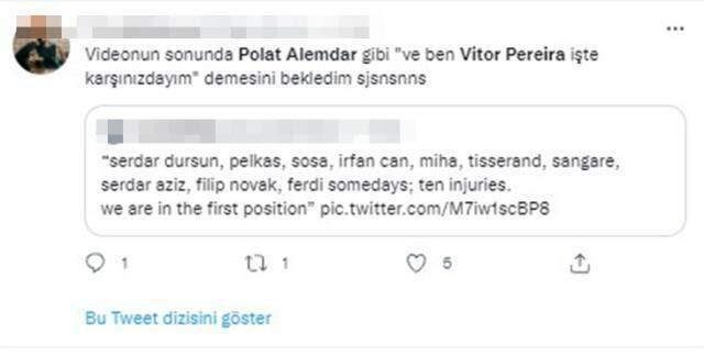 Vitor Pereira, Polat Alemdar'a benzetildi! Sosyal medya yıkılıyor