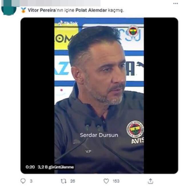 Vitor Pereira, Polat Alemdar'a benzetildi! Sosyal medya yıkılıyor