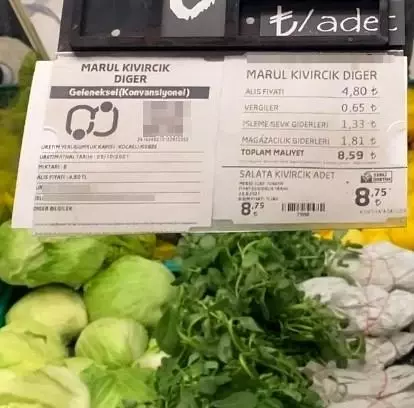 Tarlada 50 kuruş, markette 8 lira