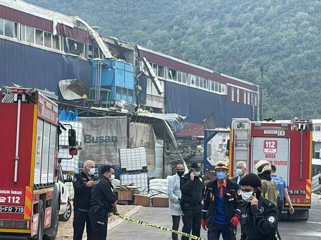 Bursa'da kimya fabrikasında meydana gelen patlamada 1 işçi öldü, 3 işçi yaralandı