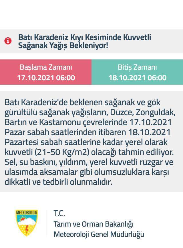 Meteoroloji'den 11 ile kuvvetli sağanak uyarısı! 100 kilogram yağış düşecek, sel riskine dikkat