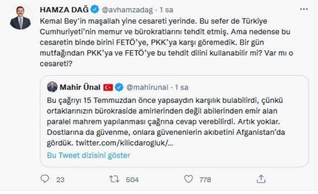 AK Parti'den Kılıçdaroğlu'nun bürokratlarla ilgili açıklamalarına yanıt:: Yassıada zihniyetidir AK Parti'den Kılıçdaroğlu'nun bürokratlarla ilgili açıklamalarına yanıt:: Yassıada zihniyetidir