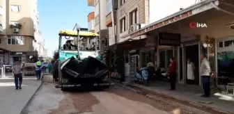 İslahiye Belediyesi, merkez Ulus ve Garnizon caddelerindeki asfaltı yeniledi