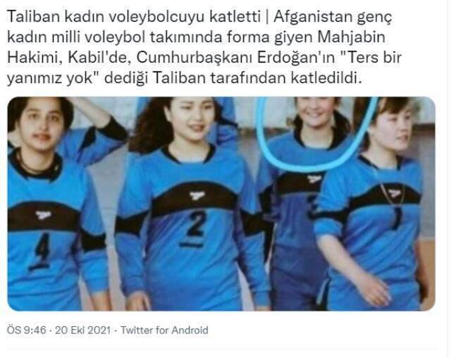 Taliban, Afganistanlı kadın voleybolcuyu kafasını keserek öldürdü iddiası