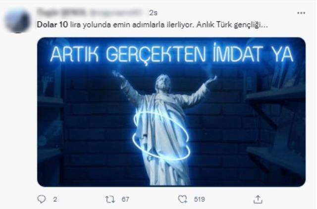 Dolar rekor kırdı, sosyal medya yıkıldı! Paylaşımlar 'Güler misin, ağlar mısın' cinsinden Dolar rekor kırdı, sosyal medya yıkıldı! Paylaşımlar 'Güler misin, ağlar mısın' cinsinden