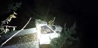 Gümüşhane'de kamyonet uçuruma yuvarlandı: 2 ölü, 1 yaralı