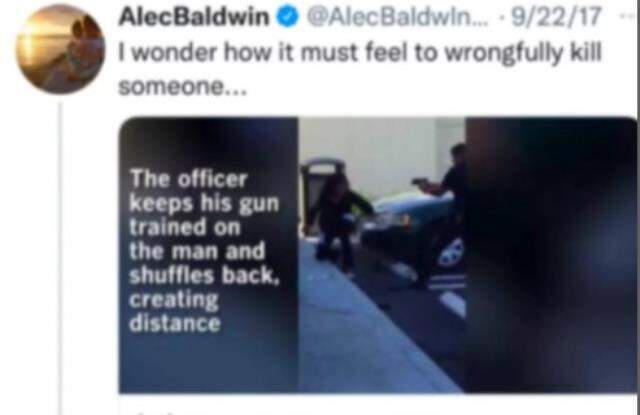 Yönetmenin ölümüne neden olan Alec Baldwin'in 2017 yılında yaptığı paylaşım gündem oldu Yönetmenin ölümüne neden olan Alec Baldwin'in 2017 yılında yaptığı paylaşım gündem oldu