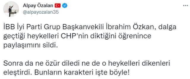 Heykel polemiği büyüyor! AK Partili Alpay Özalan'la İYİ Partili İbrahim Özkan sosyal medyada birbirine girdi