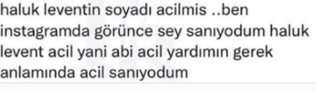 Ünlü şarkıcı Haluk Levent'in soyadının Acil olması herkesin ağzını açık bıraktı