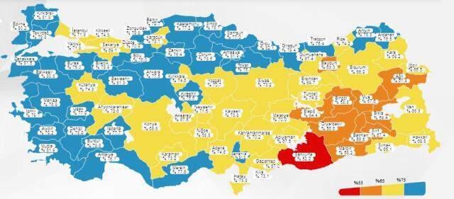 Aşılama haritasında kırmızı renkte kalan tek il olan Şanlıurfa'nın valisi pes etti: Yapacak bir şey kalmadı