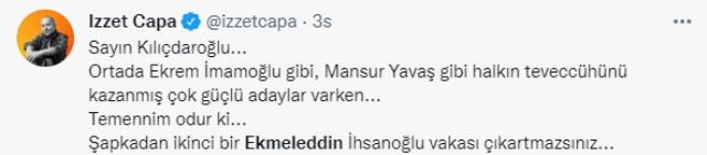 Kılıçdaroğlu'nun adayını bulduğu yönündeki iddia sosyal medyayı salladı: 2. Ekmeleddin mi geliyor?