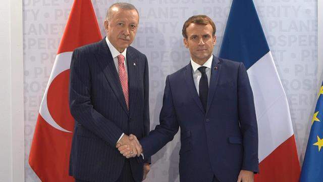 Cumhurbaşkanı Erdoğan, Fransa Cumhurbaşkanı Macron ile görüştü Cumhurbaşkanı Erdoğan, Fransa Cumhurbaşkanı Macron ile görüştü