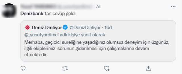 Denizbank'ta erişim sorunu! Müşteriler mobil ve internet bankacılığından işlem yapamıyor Denizbank'ta erişim sorunu! Müşteriler mobil ve internet bankacılığından işlem yapamıyor
