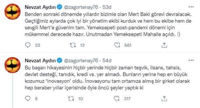 Yemek Sepeti CEO'su Nevzat Aydın görevi bırakıyor! İşte yerine geçecek isim