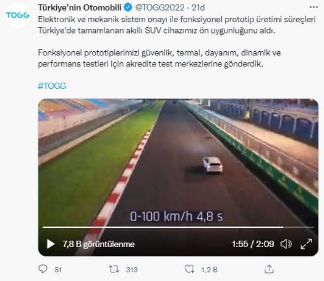 Yerli otomobil İstanbul Park'ta piste çıktı! 100 km hıza 4.8 saniyede ulaşıyor Yerli otomobil İstanbul Park'ta piste çıktı! 100 km hıza 4.8 saniyede ulaşıyor