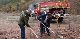 Gümüşhane'de 450 fidan toprakla buluştu