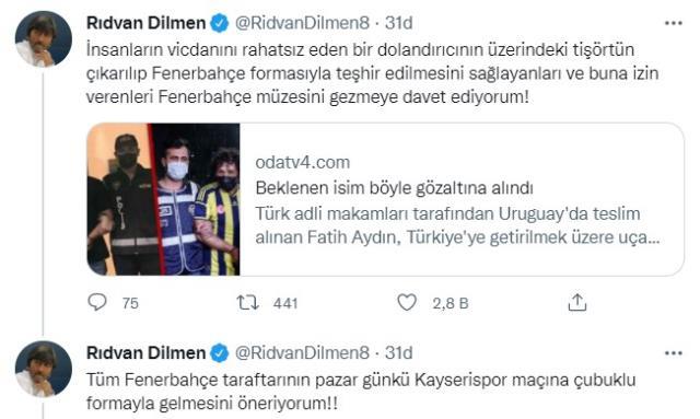 Fatih Aydın'ın iadesinde Fenerbahçeli taraftarın tepkisini toplayan ayrıntı! Rıdvan Dilmen sosyal medyadan çağrı yaptı
