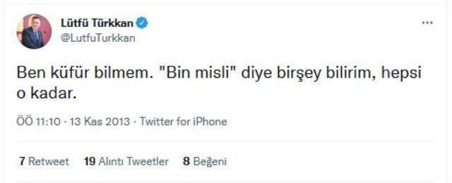 Vatandaşa sinkaflı sözler sarf eden Lütfü Türkkan'ın yıllar önceki küfür paylaşımı yeniden gündem oldu Vatandaşa sinkaflı sözler sarf eden Lütfü Türkkan'ın yıllar önceki küfür paylaşımı yeniden gündem oldu
