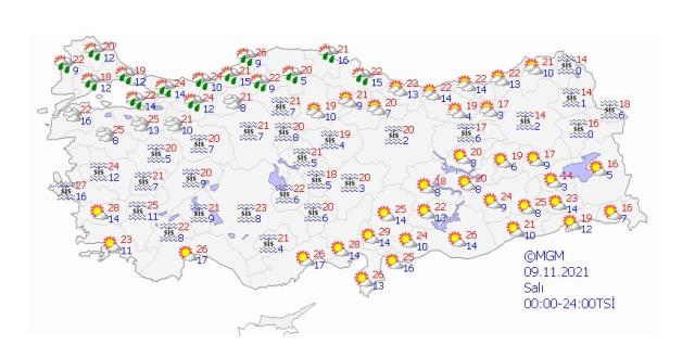 Hava sıcaklıkları salı gününden itibaren azalacak