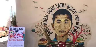 Aladağ'da öğrencilerden resim sergisi