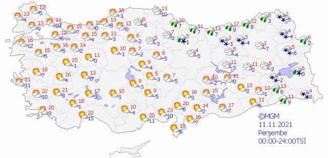 Soğuk havalar geliyor! Çarşambadan itibaren hava sıcaklıkları 12 derece azalacak