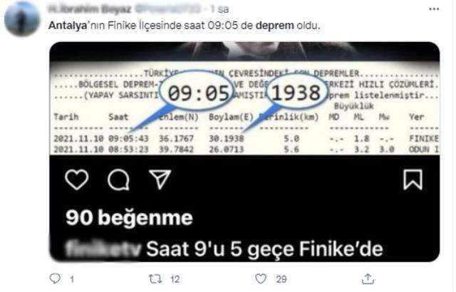 10 Kasım'da tüyleri diken diken eden deprem tesadüfü: Saat tam 9'u 5 geçe meydana geldi, koordinatı ise ''1938'' 10 Kasım'da tüyleri diken diken eden deprem tesadüfü: Saat tam 9'u 5 geçe meydana geldi, koordinatı ise ''1938''