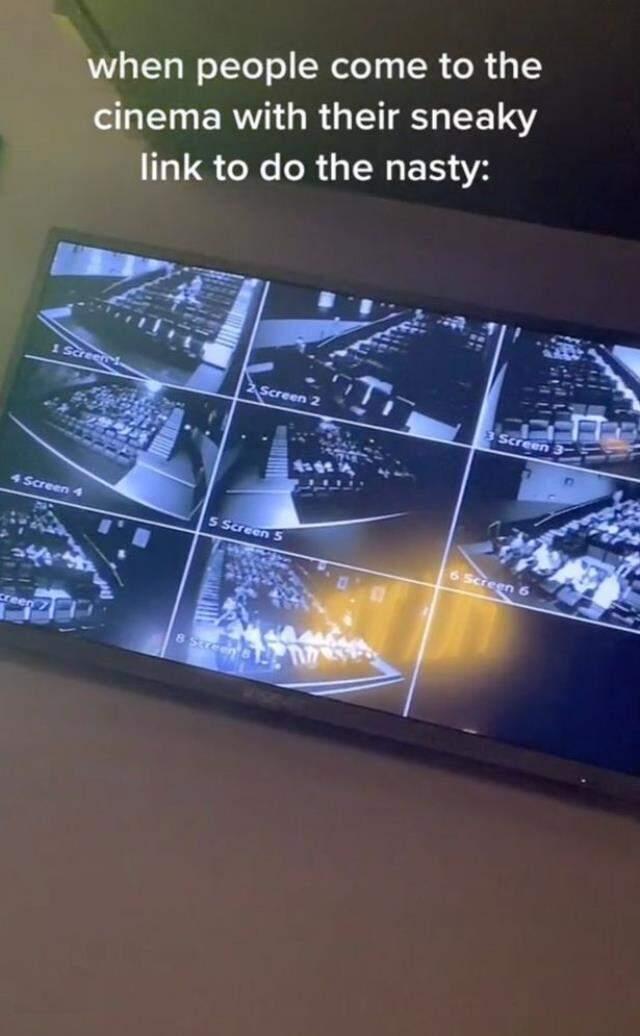 Sinema çalışanı kız, salonda sürekli cinsel ilişkiye giren çiftleri ifşa etti