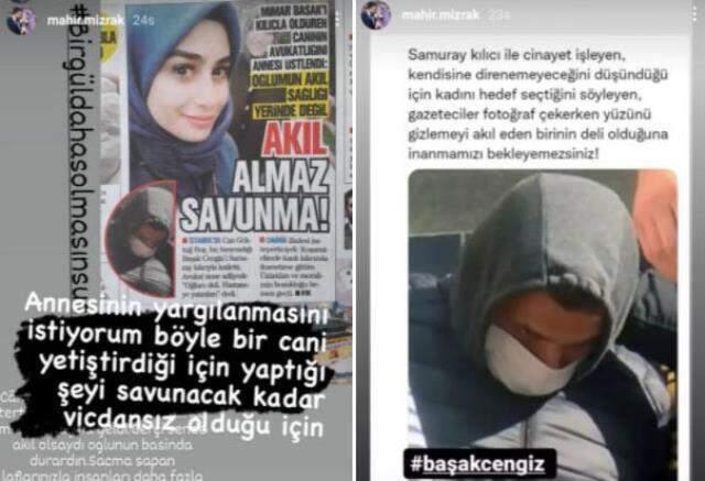 Samuray kılıcıyla öldürülen Başak'ın nişanlısı, öfkesini sosyal medyadan haykırdı: Deli olduğuna inanmamızı bekleyemezsiniz