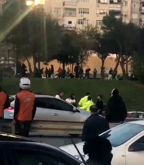Gülsuyuspor - Kartalspor derbisinde son düdük çaldı, taraflar arasında meydan savaşı çıktı