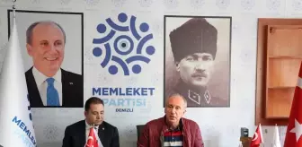 Memleket Partisi Genel Başkanı İnce, Denizli'de konuştu