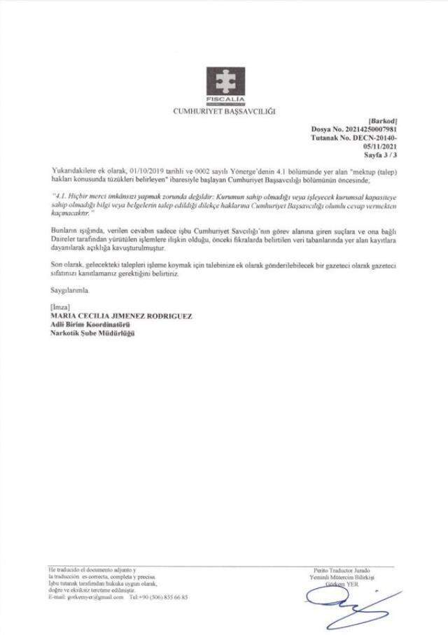 Emniyet Genel Müdürlüğünden Kolombiya'da ele geçirilen kokain ile ilgili açıklama
