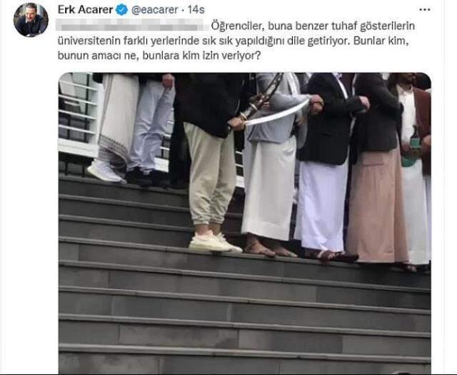 İstanbul'da özel bir üniversitede çekilen görüntülerin festivale katılan Yemenli öğrencilere ait olduğu ortaya çıktı