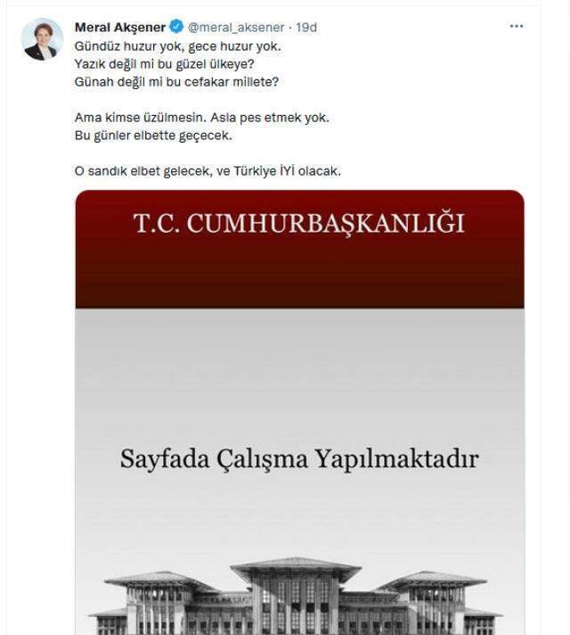 Meral Akşener'den gece yarısı Resmi Gazete sitemi: Gündüz huzur yok, gece huzur yok
