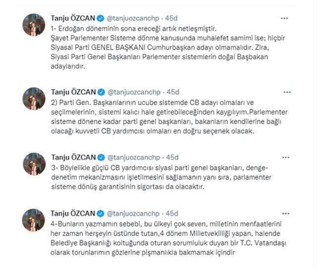 Tanju Özcan'dan CHP gündemine bomba gibi düşecek sözler: Genel Başkan aday olmamalıdır