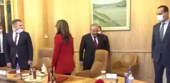 TBMM Başkanı Şentop, Kosova Adalet Bakanı Haxhiu'yu kabul etti