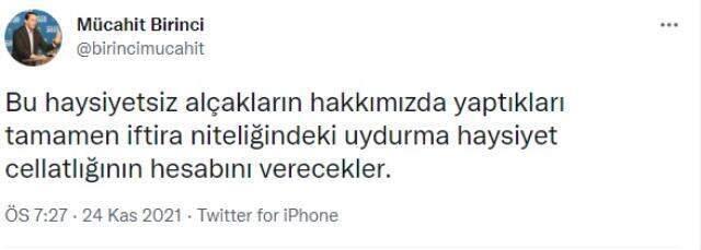 AK Partili Birinci'den kendisine ait olduğu iddia edilen cinsel içerikli mesajlarla ilgili açıklama