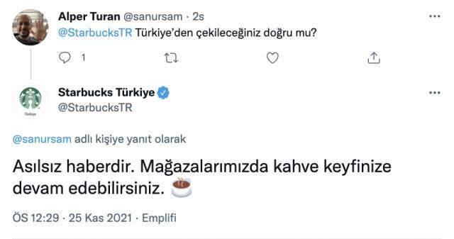 Starbuck Türkiye'deki mağazalarını kapatıyor mu? Dünyaca ünlü kahve zinciri Twitter'dan yanıt verdi