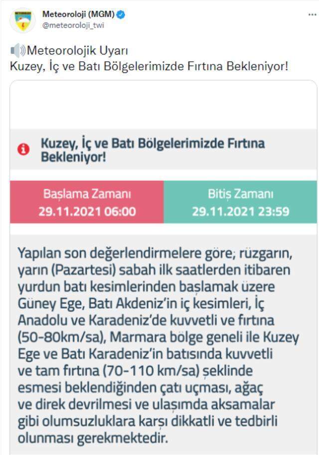 Marmara ve batı bölgelerinde sağanak uyarısı Marmara ve batı bölgelerinde sağanak uyarısı