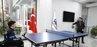 AA Genel Müdürü Serdar Karagöz olimpiyat şampiyonu Abdullah Öztürk ile maç yaptı