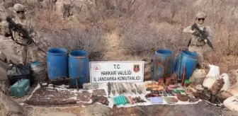 Teröristlere ait silah ve mühimmat ele geçirildi