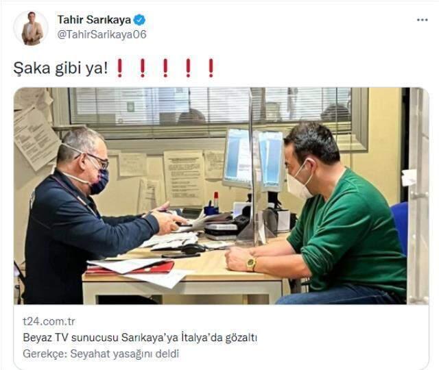 Beyaz TV sunucusu Tahir Sarıkaya, gözaltına alındı